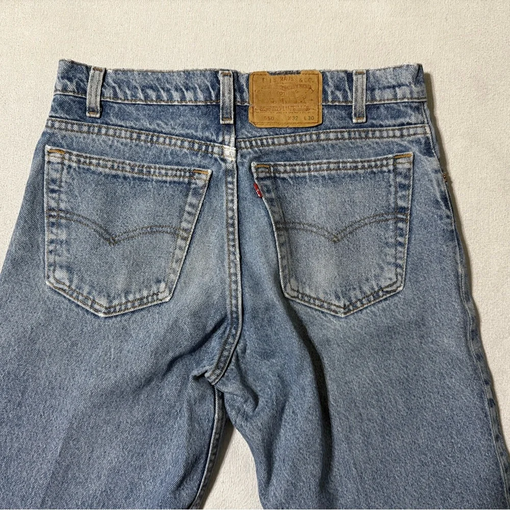 VTG Levis 550‎ Jeans Mens 30x30 Blue Made in USA Relaxed Tapered